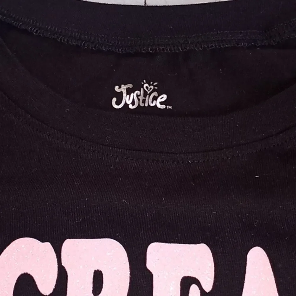 Girls Justice Graphic Side Tie T Shirt